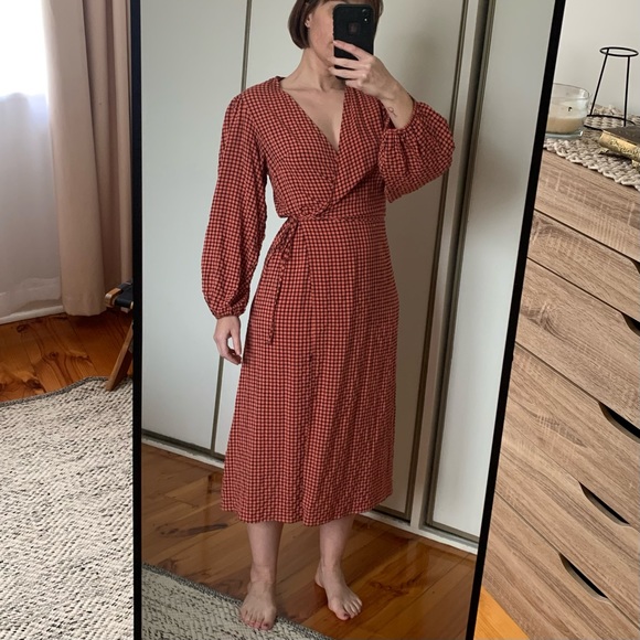 Daisy Street wrap dress, s 14 - Picture 3 of 11